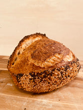 Load image into Gallery viewer, sesame sourdough loaf with mixed seeds
